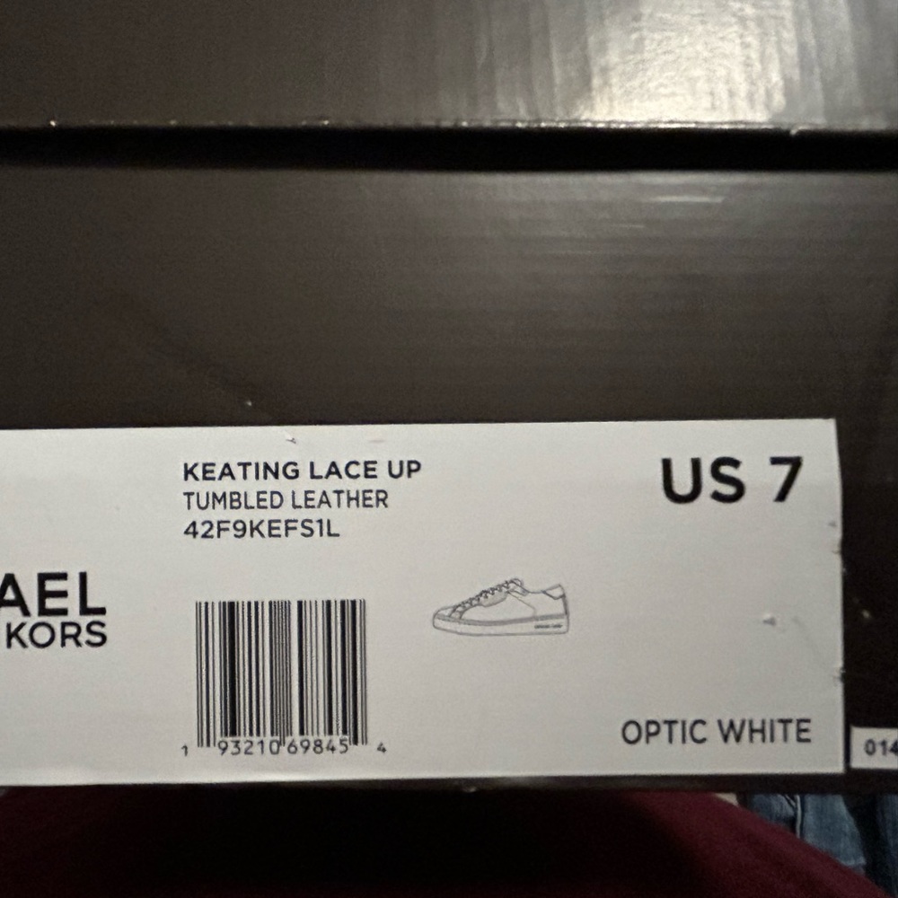 BRAND NEW NEVER WORN - Michaels Kors Men’s Keating Leather Sneakers - Picture 4 of 6